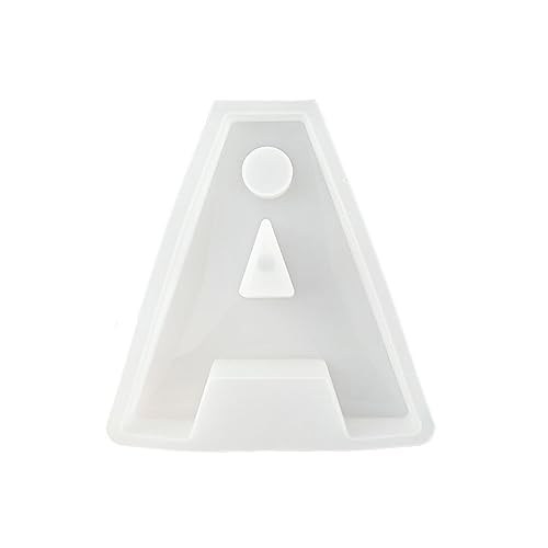 Geometrischer Buchstaben Candlestick Siliocne Form Handgemachte Gips Epoxidharz Kerzenhalter Schimmelpilze Home Decorations Silikonform von Laikoutd
