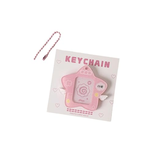 Glitzernde Sternkartenkoffer Mit Kettenwasserbeständigem Acryl Fotokartenschutz Für Student Student Schlüsselbeutel Charm Multipurpose Acryl Organizer von Laikoutd