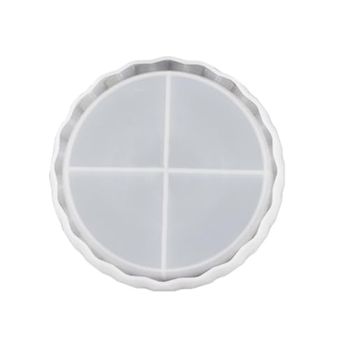 Kristall Epoxidharz Schleifabschnitt Runde Stifthalter Make Up Platte Silikonform Flüssigkosmetik Palette Palettenform Für Epoxidharz von Laikoutd