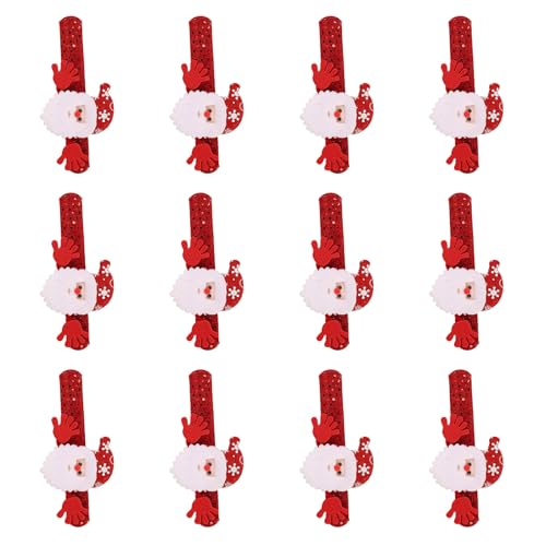 Laikoutd 12pcs Holiday Slap Armbänder Weihnachtsfeier Lieferungen Für Kinder Erwachsene Bequem von Laikoutd