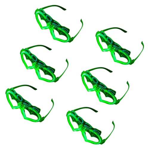 Laikoutd 6 Pcs Leuchtet In Den Dunklen Herzgläser Helles LED Licht Für Konzerte Wiederverwendbares Plastikrahmen Kinder Sichere Leuchtende Sonnenbrille Laikoutd 6 Pcs Leuchtet In Den Dunklen Herzgläser Helles LED Licht Für Konzerte Wiederverwendbares Plastikrahmen Kinder Sichere Leuchtende Sonnenbrille von Laikoutd