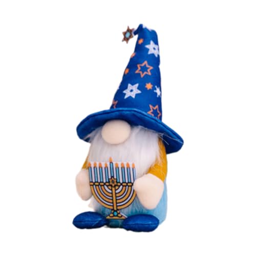 Laikoutd Chanukkah-Zwerge, Puppen für Festival, handgefertigt, Chanukah, Plüsch, skandinavische Zwergpuppen, Tischdekorationen Laikoutd Chanukkah-Zwerge, Puppen für Festival, handgefertigt, Chanukah, Plüsch, skandinavische Zwergpuppen, Tischdekorationen von Laikoutd