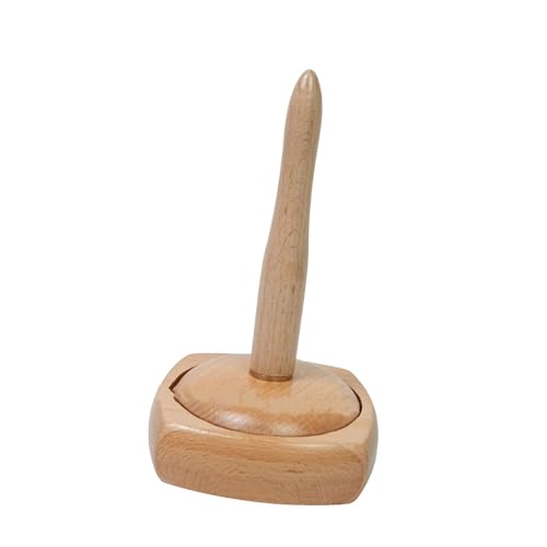 Laikoutd Garnhalter Ständer Holz Garn Spinner zum Häkeln und Stricken, abnehmbare Garnbälle, Organizer mit drehbarem Laikoutd Garnhalter Ständer Holz Garn Spinner zum Häkeln und Stricken, abnehmbare Garnbälle, Organizer mit drehbarem von Laikoutd