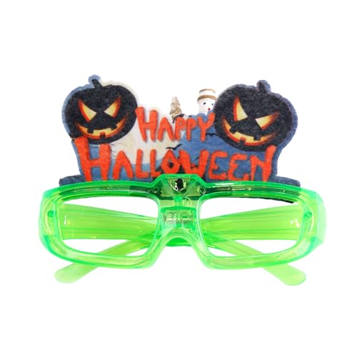 Laikoutd LED-Leuchte Brille, beleuchtete Brille für Bühnenauftritte, bequeme Kunststoffbrille, Halloween-Dekoration von Laikoutd