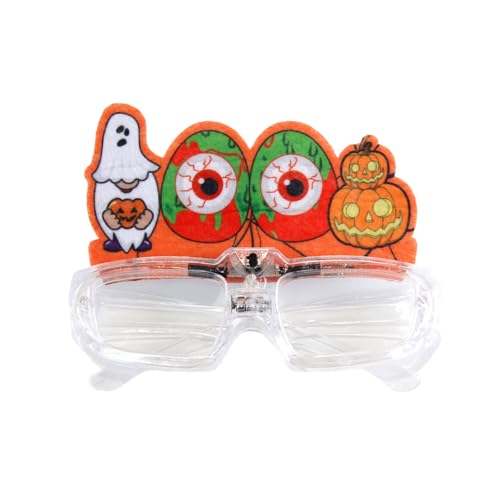 Laikoutd LED-Leuchte Brille, beleuchtete Brille für Bühnenauftritte, bequeme Kunststoffbrille, Halloween-Dekoration von Laikoutd