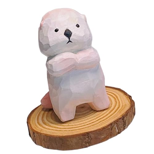 Laikoutd Natürliche Tier-Holzfigur, handgefertigt, Wohnzimmer, Heimdekoration, für Sammler und Dekoration Laikoutd Natürliche Tier-Holzfigur, handgefertigt, Wohnzimmer, Heimdekoration, für Sammler und Dekoration von Laikoutd