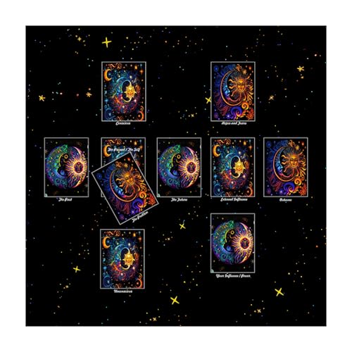 Laikoutd Tarots Tischdecke Multifunktionsdivinationen Tischtuch 50x50/60x60/75x75cm Brettspiel Orakles Kartenpolster Runes Tischmatte Tarot Game Matte Laikoutd Tarots Tischdecke Multifunktionsdivinationen Tischtuch 50x50/60x60/75x75cm Brettspiel Orakles Kartenpolster Runes Tischmatte Tarot Game Matte von Laikoutd