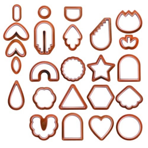 Laikoutd Ton-Ohrringe, handgefertigt, Ton, verschiedene Formen, Ton, Schmuckherstellung, Werkzeuge zur Schmuckherstellung Laikoutd Ton-Ohrringe, handgefertigt, Ton, verschiedene Formen, Ton, Schmuckherstellung, Werkzeuge zur Schmuckherstellung von Laikoutd