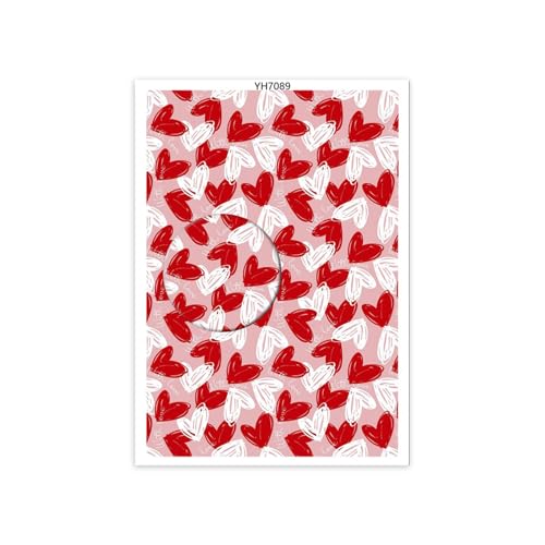 Laikoutd Transferpapier für Ton, Ohrringe, Schmuckherstellung, wasserlösliches Papier, Valentinstag, Herz-Transferblätter Laikoutd Transferpapier für Ton, Ohrringe, Schmuckherstellung, wasserlösliches Papier, Valentinstag, Herz-Transferblätter von Laikoutd