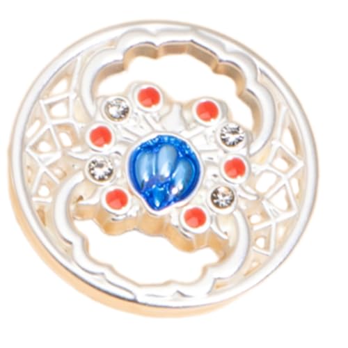 Laikoutd Vintage Kleiderknopf Hohl Metallnähung Geprägtes Blumenblumen Zum Nähen Von Strickjacken Mantelkleid 17mm Vintage von Laikoutd