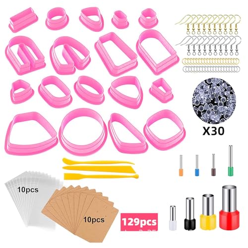 Laikoutd Weiche Tonohrringform Kreative Ohrringe Herstellen Von Schimmelpilzzubehör Plastikschmuck Werkzeug Für Handwerksliebhaber Anpassbare Ohrring Kits von Laikoutd