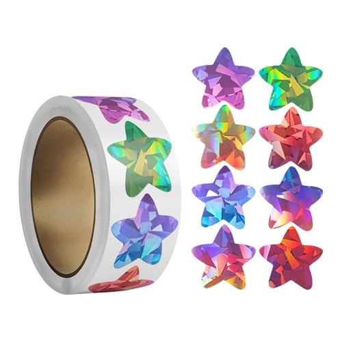 Lohn Aufkleber Geschenkaufkleber Farbenfrohe Sternaufkleber Etiketten Kleber Aufkleber Dekorativen Aufkleber Für Partyhochzeiten von Laikoutd