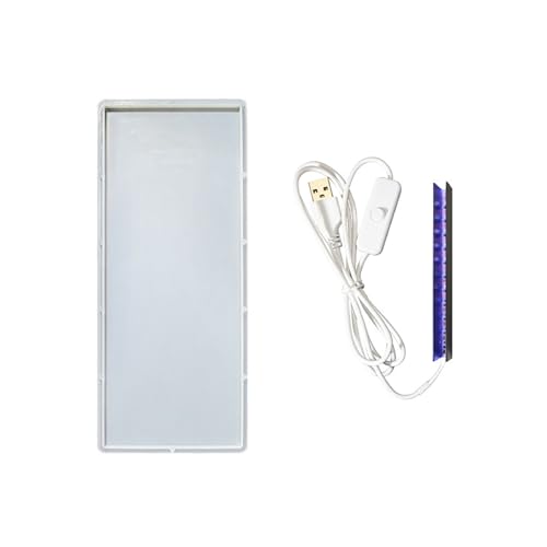 Quadratische Silikon Nachtlampenform Nachttisch USB Licht Epoxidharz Home Dekoration Schimmelschmuck Schmuckzubehör Machen Accessoires von Laikoutd