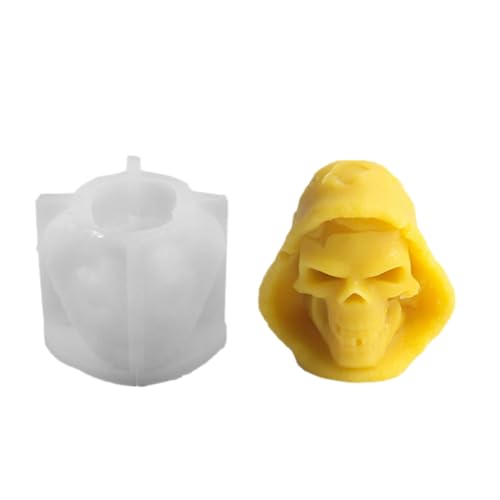Robuste Mehrzweck-Silikon-Totenkopf-Formen, modisches Accessoire, Bastelzubehör für Seifen und Schokoladenbasteln von Laikoutd