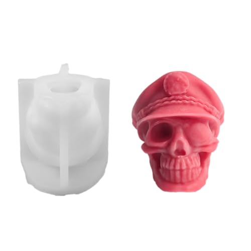 Robuste Mehrzweck-Silikon-Totenkopf-Formen, modisches Accessoire, Bastelzubehör für Seifen und Schokoladenbasteln von Laikoutd