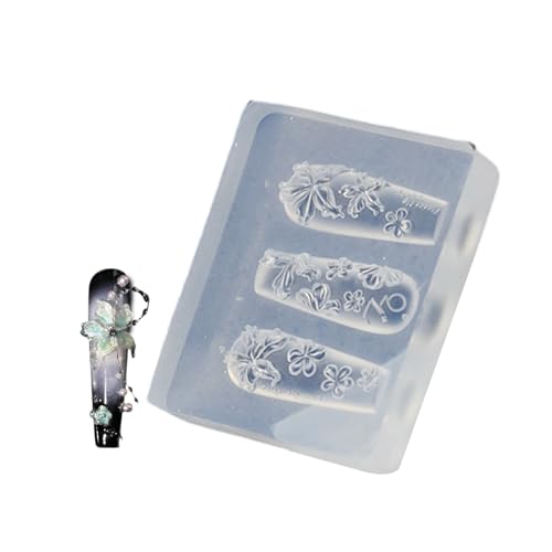 Silikon-Nagelschablone für Nägel, Dekorationen, geprägte Nägel, Zubehör, Herstellung von Formen, Frauennägel, Prägewerkzeug von Laikoutd