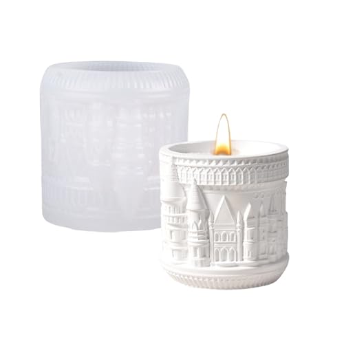 Silikonform Für Kerzenherstellung Und Harz Kunstburg Aufbewahrungsbecher Handwerk Nordic Designs Home Decoration Täglich Gebrauch von Laikoutd