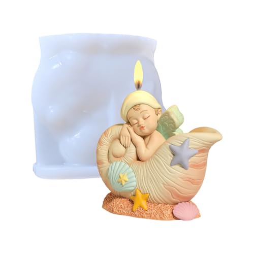 Silikonform in Lebensmittelqualität mit Muscheln, Seesterne, Baby-Design zum Basteln, Backen, Seife, Schokolade, Basteln Silikonform in Lebensmittelqualität mit Muscheln, Seesterne, Baby-Design zum Basteln, Backen, Seife, Schokolade, Basteln von Laikoutd