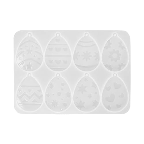 Silikonformen, flexible Seifenherstellung, Oster-Schlüsselanhänger, Silikon-Eierformen für Ostern, einfach zu reinigen und zu verwenden von Laikoutd