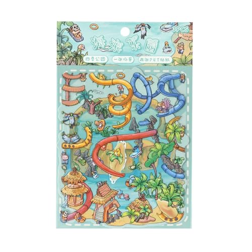 Vibrant Park Scenic Aufkleber Winter Themen Stick Blöd Wiederverwendbar Wieder von Laikoutd