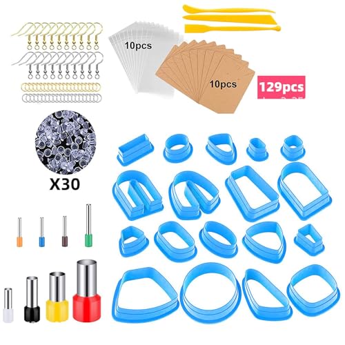 Weiche Tonohrringform Kreative Ohrringe Herstellen Von Schimmelpilzzubehör Plastikschmuck Werkzeug Für Handwerksliebhaber Anpassbare Ohrring Kits von Laikoutd