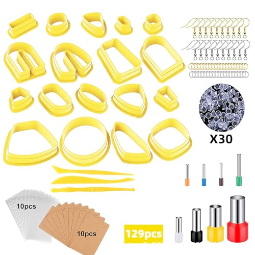 Weiche Tonohrringform Kreative Ohrringe Herstellen Von Schimmelpilzzubehör Plastikschmuck Werkzeug Für Handwerksliebhaber Anpassbare Ohrring Kits von Laikoutd