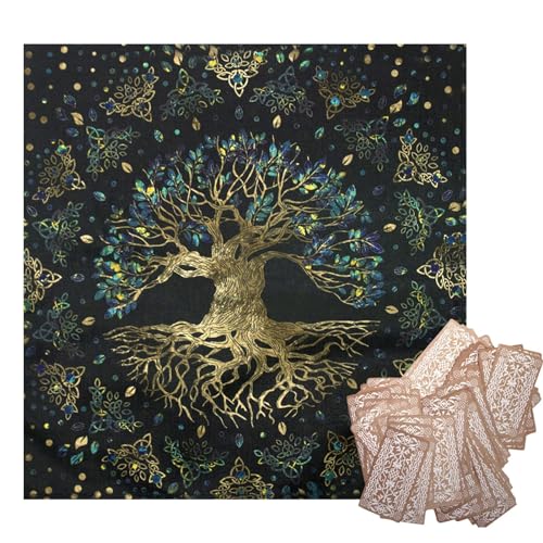 Lainiaoly Altartuch Tarottuch, Tarotkartentuch, Heimdekoration, Decktuch für quadratische Tische, Tarot-Wahrsagerei-Tischdecke, Tarot-Tuch mit hochauflösendem Muster und Farb-Digitaldruck Lainiaoly Altartuch Tarottuch, Tarotkartentuch, Heimdekoration, Decktuch für quadratische Tische, Tarot-Wahrsagerei-Tischdecke, Tarot-Tuch mit hochauflösendem Muster und Farb-Digitaldruck von Lainiaoly