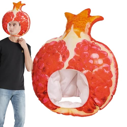 Lainiaoly Granatapfel-Kopfbedeckung, Ausgestopfter Obsthut, Obsthut Für Erwachsene, Bequeme Gefüllte Granatapfel-Kopfbedeckung Lainiaoly Granatapfel-Kopfbedeckung, Ausgestopfter Obsthut, Obsthut Für Erwachsene, Bequeme Gefüllte Granatapfel-Kopfbedeckung von Lainiaoly