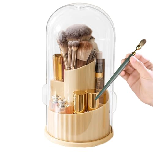 Lainiaoly Make Up Brush Holder Organizer,Desktop Organizer - 360 Grad Drehbarer Staubdichter Aufbewahrungsbehälter Mit Deckel Für Kosmetik Reise Schminktisch Kommode Lainiaoly Make Up Brush Holder Organizer,Desktop Organizer - 360 Grad Drehbarer Staubdichter Aufbewahrungsbehälter Mit Deckel Für Kosmetik Reise Schminktisch Kommode von Lainiaoly