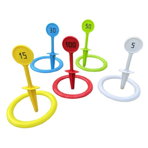 Lainiaoly Ringwurfspiel | Farbiges Interaktives Wurfspiel - Gartenspielzeug Für Familien Kinder Jugendliche Mädchen Drinnen Draußen Garten Strandhaus Lainiaoly Ringwurfspiel | Farbiges Interaktives Wurfspiel - Gartenspielzeug Für Familien Kinder Jugendliche Mädchen Drinnen Draußen Garten Strandhaus von Lainiaoly