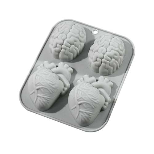 Pralinenformen,Halloween-Backformen,Backform Horror Kerzenmacher Silikonformen - Aromatherapie-Formen aus Kunstharz mit 4 Mulden, Schokoladenform, Epoxidharz-Gussformen für Süßigkeiten, Gummibärchen, Pralinenformen,Halloween-Backformen,Backform Horror Kerzenmacher Silikonformen - Aromatherapie-Formen aus Kunstharz mit 4 Mulden, Schokoladenform, Epoxidharz-Gussformen für Süßigkeiten, Gummibärchen, von Lainiaoly