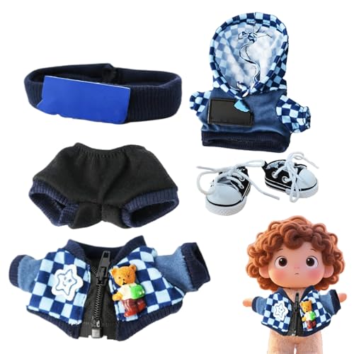 Puppen Accessoires - Liebenswerte Outfits für Babypuppen - Handgefertigtes Outfit Mit Schuhen Brille Kette Für Kleinkinder Mädchen Geburtstag Weihnachten Fest Puppen Accessoires - Liebenswerte Outfits für Babypuppen - Handgefertigtes Outfit Mit Schuhen Brille Kette Für Kleinkinder Mädchen Geburtstag Weihnachten Fest von Lainiaoly