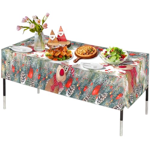 Laitejituan Tischdecke Weihnachten 80x120 cm Outdoor Tischtuch Rechteckig Elch Tablecloth Winter Festliche Tisch Home Decor Outdoor Tischdecke für Party Familienessen Tischdeko Laitejituan Tischdecke Weihnachten 80x120 cm Outdoor Tischtuch Rechteckig Elch Tablecloth Winter Festliche Tisch Home Decor Outdoor Tischdecke für Party Familienessen Tischdeko von Laitejituan