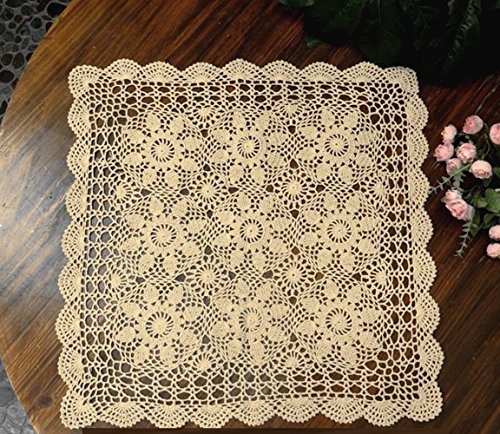 laivigo handgefertigt Häkel Baumwolle Spitze Tischdecke Platzdeckchen Deckchen Spitzendeckchen, quadratisch, 48,3–78,7 cm, baumwolle, beige, 23" laivigo handgefertigt Häkel Baumwolle Spitze Tischdecke Platzdeckchen Deckchen Spitzendeckchen, quadratisch, 48,3–78,7 cm, baumwolle, beige, 23" von Laivigo