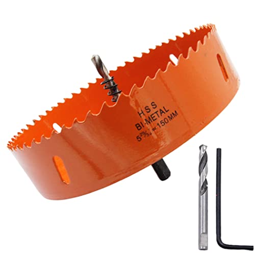 LAIWEI Lochsäge 150mm zum Bohren von Löchern in Holz, Gipskarton, PVC, etc. Scharfes und langlebiges Bohrwerkzeug von Laiwei