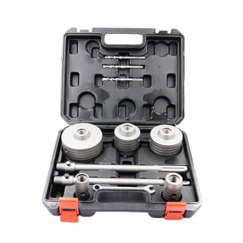 Laiwei Betonbohrer-Set, 11-teilig, 30 mm, 40 mm, 65 mm, 80 mm, 100 mm. Mit 3 SDS-Bits und 2 x 300-mm-Adaptern, Sechskantschlüssel Laiwei Betonbohrer-Set, 11-teilig, 30 mm, 40 mm, 65 mm, 80 mm, 100 mm. Mit 3 SDS-Bits und 2 x 300-mm-Adaptern, Sechskantschlüssel von Laiwei