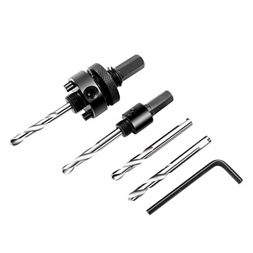 LAIWEI Lochsägen-Adapter-Set 5 Stück, Bohrer-Set, Bohrwerkzeug, kompatibel mit 20-360 mm Lochsägen LAIWEI Lochsägen-Adapter-Set 5 Stück, Bohrer-Set, Bohrwerkzeug, kompatibel mit 20-360 mm Lochsägen von Laiwei