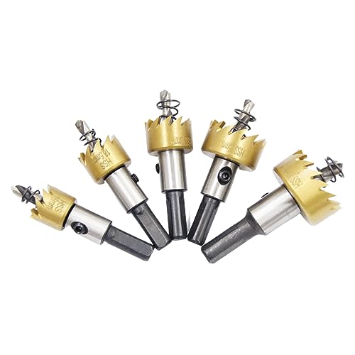 Metall-Lochsägen-Set LAIWEI M35 HSS Metall-Lochfräser 5er-Set, 5 Lochsägen Größe: 16 18,5 20 25 30mm, zum Bohren von Metall Metall-Lochsägen-Set LAIWEI M35 HSS Metall-Lochfräser 5er-Set, 5 Lochsägen Größe: 16 18,5 20 25 30mm, zum Bohren von Metall von Laiwei