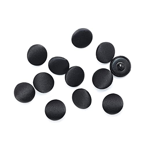 12 schwarze Smoking-Knöpfe, 1,5 cm, Satinknöpfe, 24 l, Nähschaft, 15 mm, Knöpfe mit Schaft, runde Knöpfe, Satin-Knöpfe für Smoking, Kleid, Kleidung, Bluse, Röcke, Basteln, DIY 12 schwarze Smoking-Knöpfe, 1,5 cm, Satinknöpfe, 24 l, Nähschaft, 15 mm, Knöpfe mit Schaft, runde Knöpfe, Satin-Knöpfe für Smoking, Kleid, Kleidung, Bluse, Röcke, Basteln, DIY von Lakesstory
