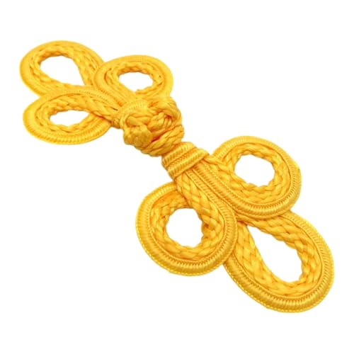 Chinesischer Froschknopfverschluss mit 3 Schlaufen, 13 cm, 1 Paar/Packung, Haken- und Ösenknotenverschluss, ideal für Heimwerker, Handwerk, Nähen, Kleid, Pullover, Kostüm, Outfit, Dekoration von Lakesstory