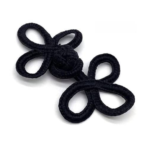 Froschknopfverschluss mit 3 Schlaufen, 6,1 cm, 1 Paar/Packung, Knopf- und Schlaufenverschluss, chinesischer Haken- und Ösenverschluss, ideal für Heimwerker, Handwerk, Nähen, Kleid, Pullover, Kostüm von Lakesstory