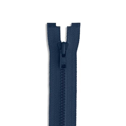 Geformter Kunststoff-Jacken-Reißverschluss, 45,7 cm, Farbe: Marineblau, 45,7 cm, Reißverschlusszahnbreite: 3 mm von Lakesstory