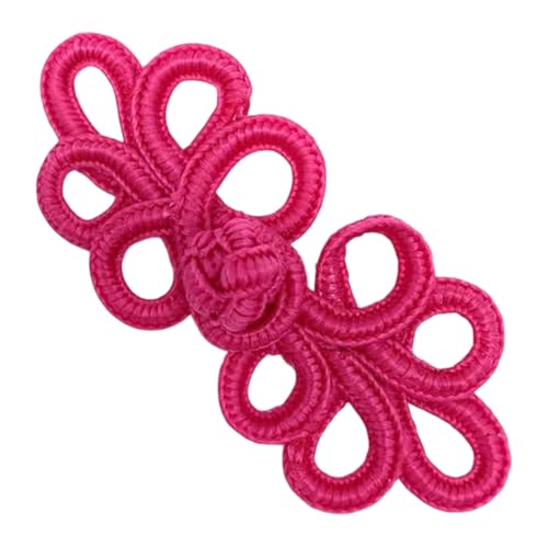 Petunia Knopfverschluss mit 5 Schlaufen, Frosch, 8,4 cm, 1 Paar/Packung, chinesischer Froschverschluss, Haken und Öse, ideal für Heimwerker, Handwerk, Nähen, Kleid, Pullover, Kostüm, Outfit von Lakesstory