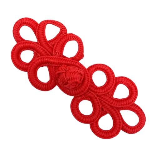 Roter Froschknopfverschluss mit 5 Schlaufen, 8,4 cm, 1 Paar/Packung, chinesischer Froschverschluss, Haken und Öse, ideal für Bastelarbeiten, Nähen, Kleid, Pullover, Kostüm, Outfit, Dekoration Roter Froschknopfverschluss mit 5 Schlaufen, 8,4 cm, 1 Paar/Packung, chinesischer Froschverschluss, Haken und Öse, ideal für Bastelarbeiten, Nähen, Kleid, Pullover, Kostüm, Outfit, Dekoration von Lakesstory