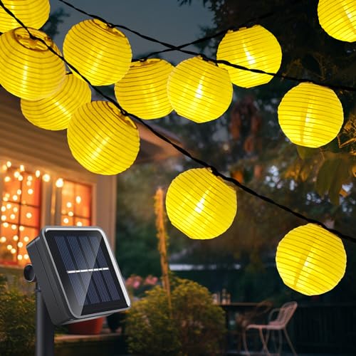 Laliled Solar Lichterkette Aussen,Wetterfeste Solar Lampions 6M Solarlampen für Balkon,Solarleuchte 30 LEDs Solar Laternen für Garten,Hof,Balkondeko,Fest Deko Laliled Solar Lichterkette Aussen,Wetterfeste Solar Lampions 6M Solarlampen für Balkon,Solarleuchte 30 LEDs Solar Laternen für Garten,Hof,Balkondeko,Fest Deko von Laliled