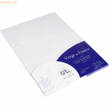 4 x Lalo Papier Verge A4 210g/qm VE=25 Blatt weiß 4 x Lalo Papier Verge A4 210g/qm VE=25 Blatt weiß von Lalo