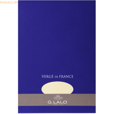5 x Lalo Schreibblock Verge de France A4 50 Blatt elfenbein 5 x Lalo Schreibblock Verge de France A4 50 Blatt elfenbein von Lalo