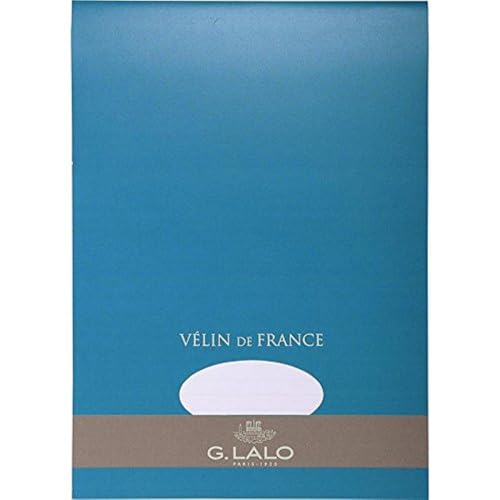 Lalo 13000L Schreibblock Vélin de France (DIN A4, 21 x 29,7 cm, 50 Blatt, 100 g) weiß von G.Lalo