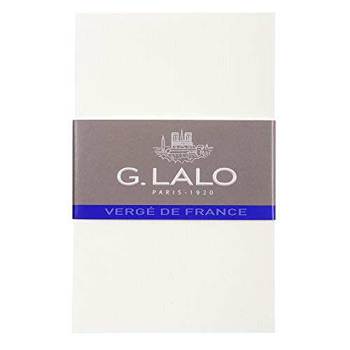 G. Lalo Lalo 67300L - Pack mit 25 Karten, 8,5x13,5 cm 300g, Vergé-Papier, 1 Pack, Weiß G. Lalo Lalo 67300L - Pack mit 25 Karten, 8,5x13,5 cm 300g, Vergé-Papier, 1 Pack, Weiß von G. Lalo