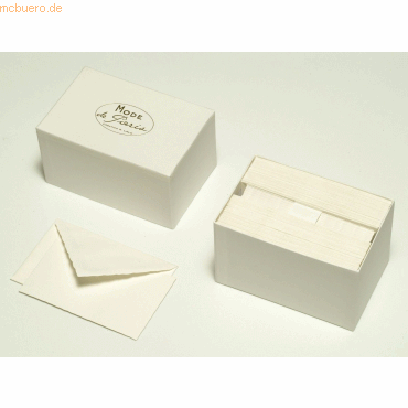 2 x Lalo Karte & Umschlag Schatulle Mode de Paris VE=30 Stück weiß von Lalo